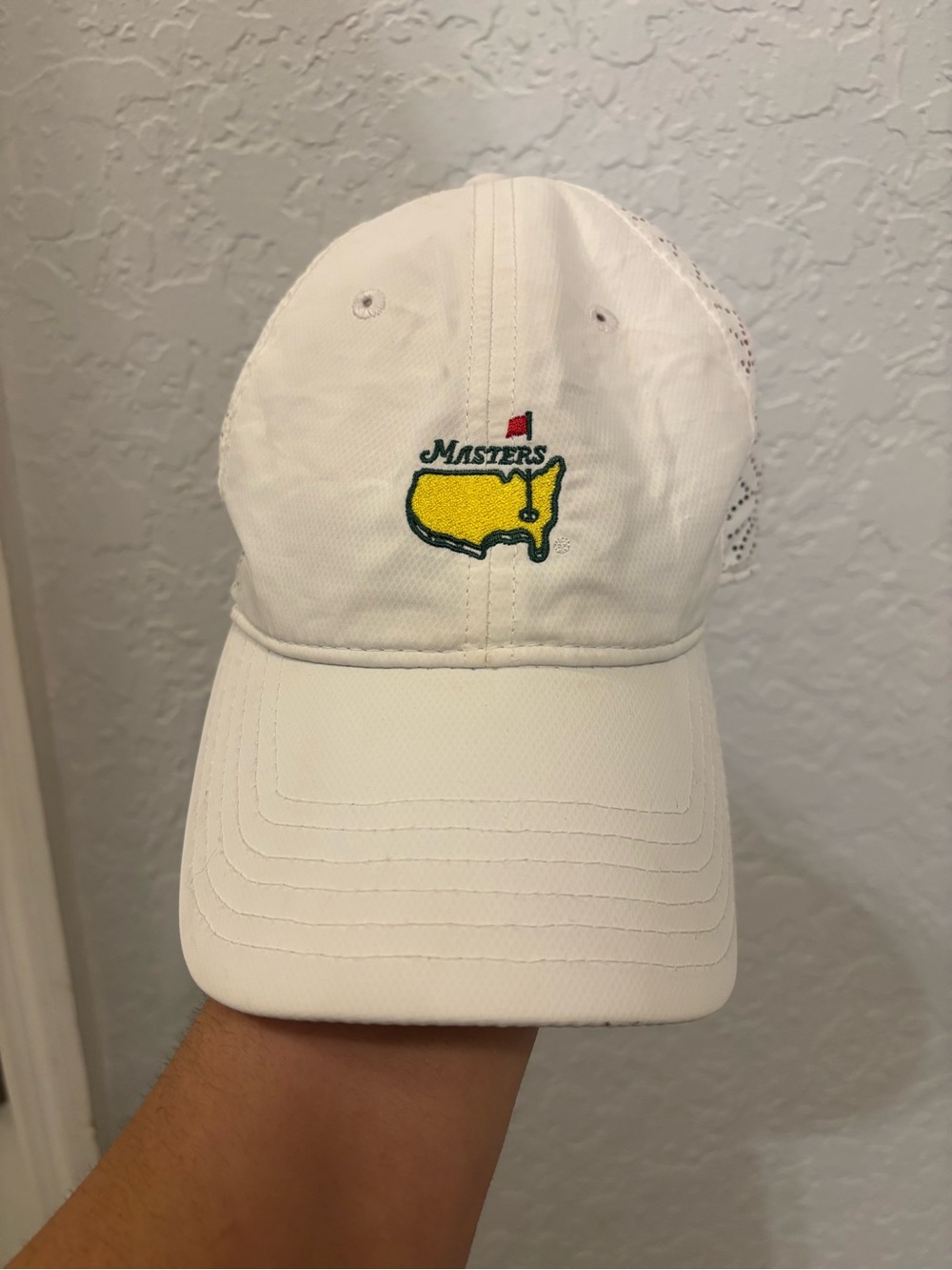 Augusta Masters American Needle golf hat white with geometric like new